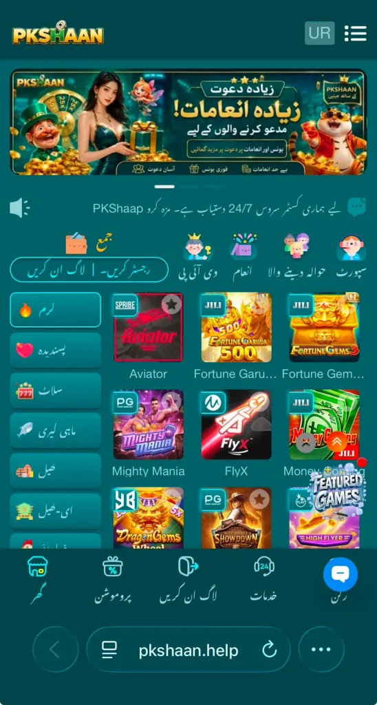 pkshaan game interface